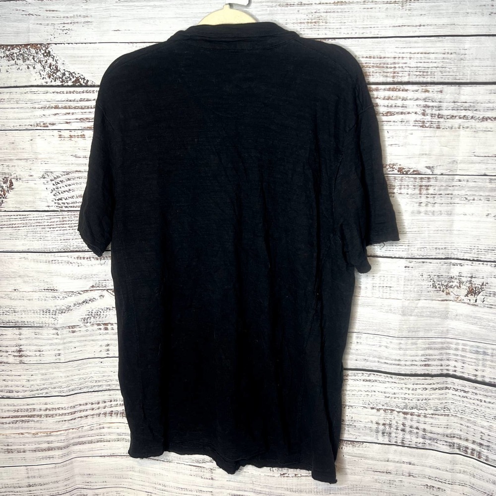 BKE Athletic Fit Black Mens Collar Short Sleeve Shirt XL - Picture 3 of 3